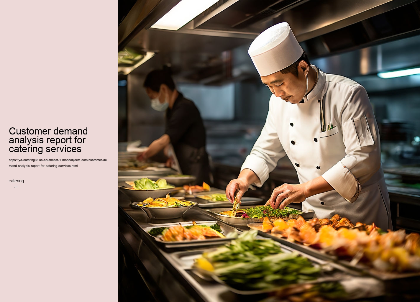 Customer demand analysis report for catering services